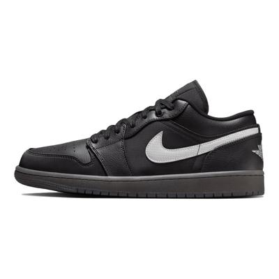 Air 1 Low Czarno-Białe Ciemny Gumowy Męskie Sneakersy Ciemno-Szary Dymny HV5968-001