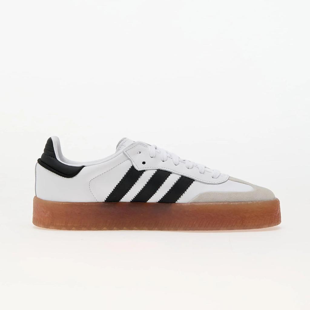 Adidas sambae w sneakers nubuck/leather white/black/gold metallic
