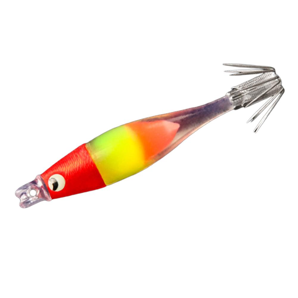 Luminous UV Blowing Tube Fishing Lure Squid Hook Jig Fishing Explosion Hook Octopus Jig Hook Artificial Bait for Sea Fishing