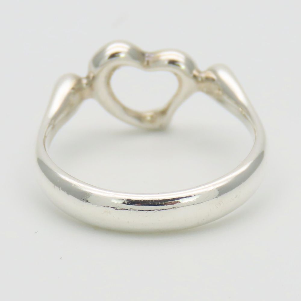 Used TIFFANY&Co. Ring Open heart EU#50.5 Silver925 2.5g Silver Accessory