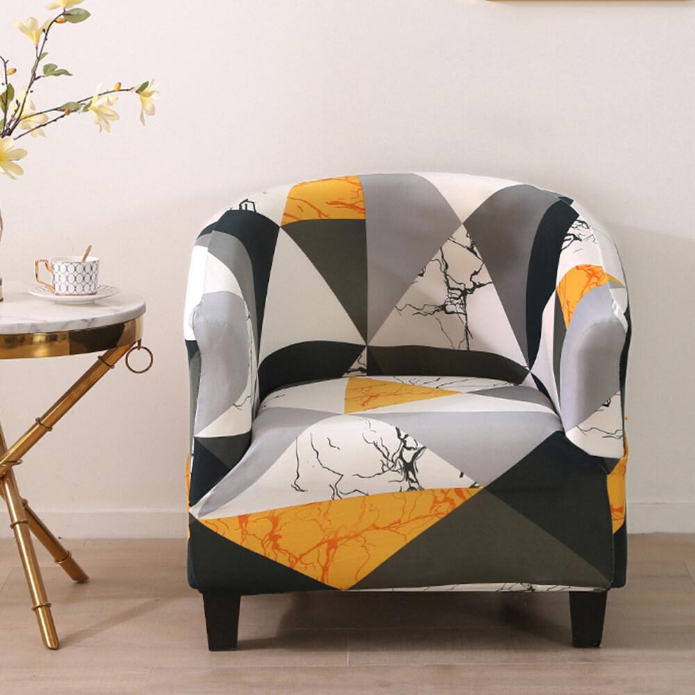 Buy Tub Chair Covers Stretch Jacquard Sofa Slipcover Washable Armchair