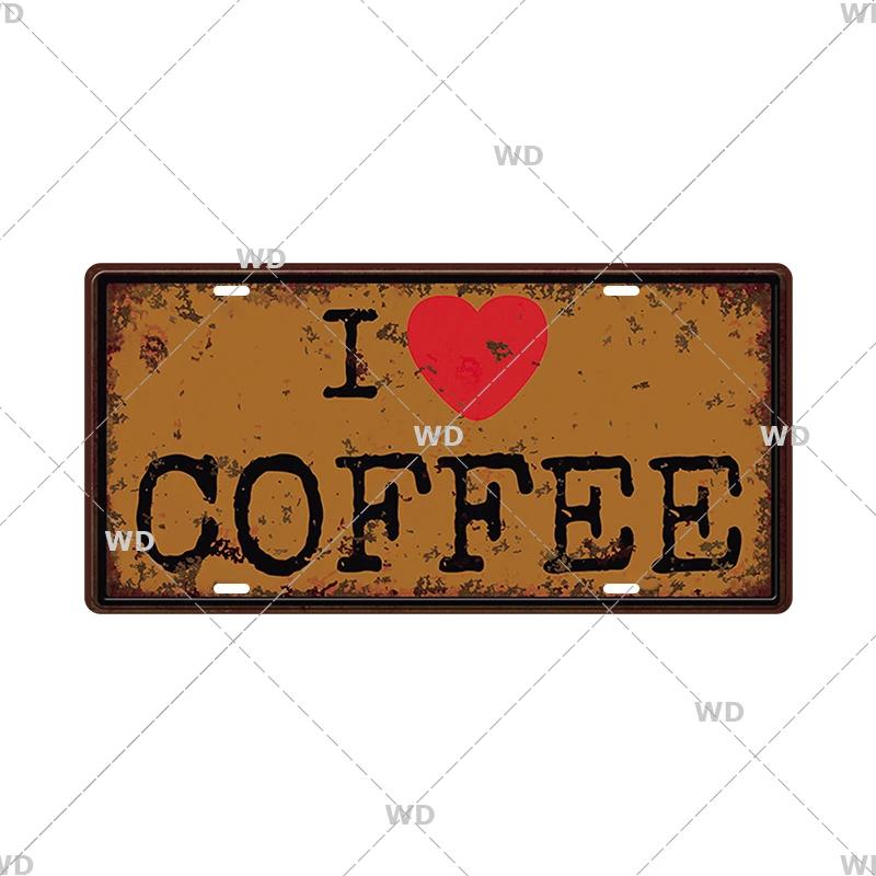 Smile WIFI Toile Caution License Plate Store Wall Decor Restrooms Tin Sign Vintage Road Guide Metal Sign Painting Plaques Poster