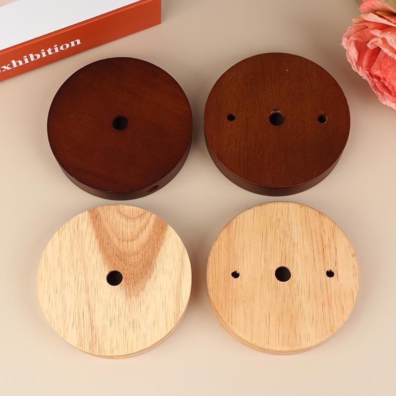 10/12Cm Holz Lampenfuß Modern Deckenplatte Holz Deckenhalter Pendelleuchte Fassung Kronleuchter Basis DIY Beleuchtungszubehör