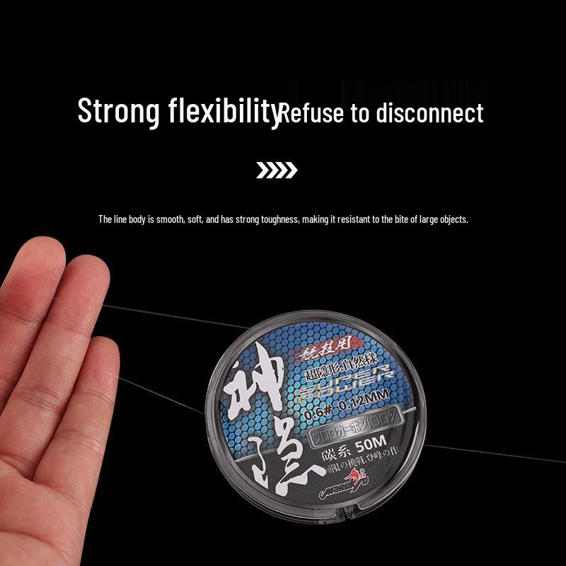 Durable, Fast-Release, Anti-Curl Carbon Fishing Line - High-End, Strong Wear-Resistant Fishing Gear