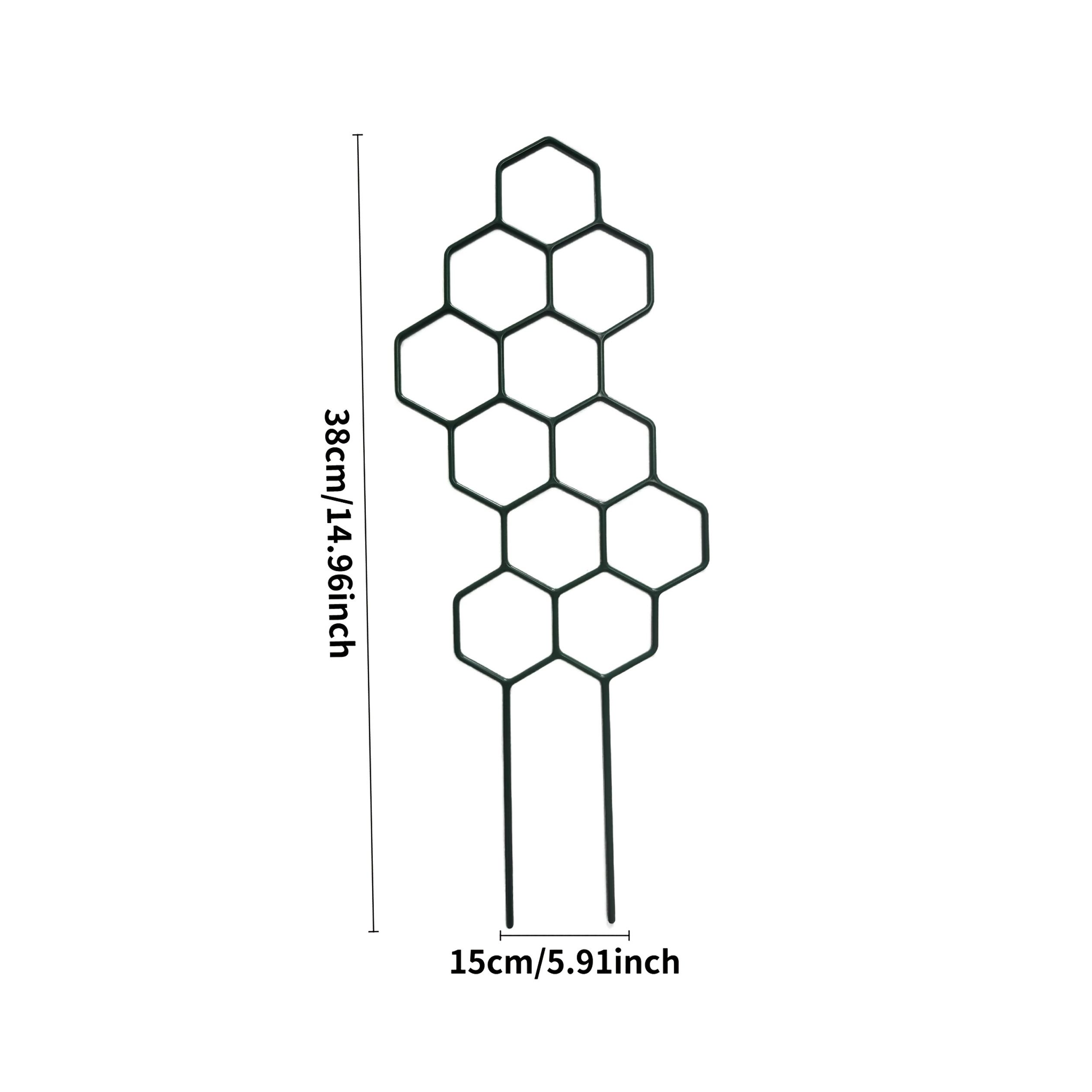 

2pcs Honeycomb Plant Climbing Frame Support for Potted Vines And Flowers Space-Saving Indoor Outdoor Gardening Support 2pcs