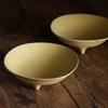 Beige Ceramic Three Legged Fruit Plate Refreshments Tray Dessert Plate Salad Bowl Snack Bowl Soup Plates Sashimi Plates