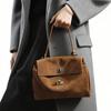 Herfst en Winter Nieuwe Suède Mat Leer Premium Gevoel Tas Sluiting Draagbare Onderarm Pendelaar Schouder Tote Bag