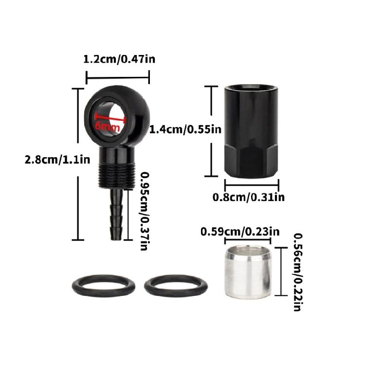 Aluminum Alloys Olivary Head Mountain Bicycles Component Bicycles Brake Fittings Hose Connector Accessories