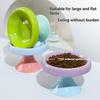 Colorful Ceramic Elevated Cat Bowl, Neck Protect Anti-black Chin Feeding Dish for Cats Kittens