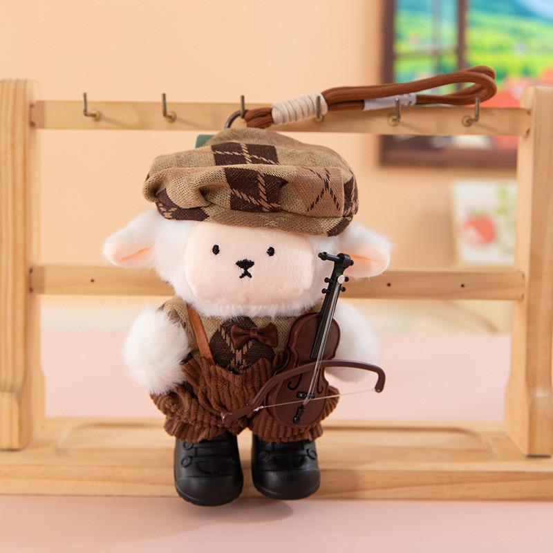 Sheep Plush Toy With Clothing Design For Kids Gift And Room Decor