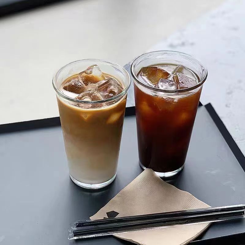 350ml Transparente Glastasse Japanisches Hitzebeständiges Glas Wasserbecher Milchkaffeetassen Teetasse Hochzeitsgeschenke Dropship