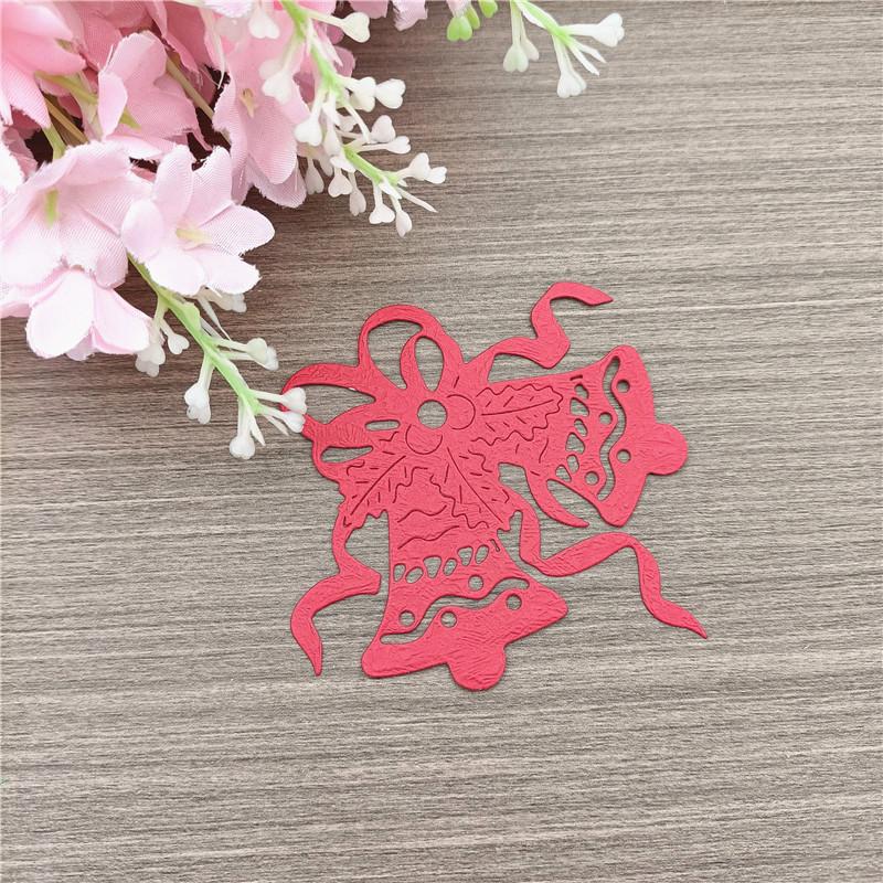 Christmas Bell Metal Cutting Dies Stencil DIY Scrapbooking Embossing Paper Cards Album Making Decorative Craft Cut Template