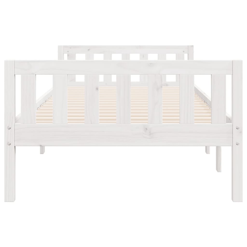Vidaxl Children's Bed Without Mattress, White, 90X190 Cm, Pine Wood