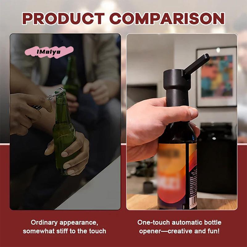 M-Lever Beer Bottle Opener,Creative Bottlecap Shoot Pop Opener For Different Beer Bottles,Funny Kitchen Gadgets