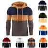 Męskie, Bluzy z kapturem Dopasowanie Moda Wafelkowa Bluza z kapturem Casualowa Bluza Top Z Kapturem Rekreacyjna Blok Kolorów Dzianinowa Bluza Top