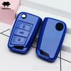 New Soft Tpu Car Key Cover Case Shell Fob For Volkswagen Vw Golf 7 Mk7 Seat Ibiza Leon Fr 2 Altea Aztec Fob Keychain Accessories