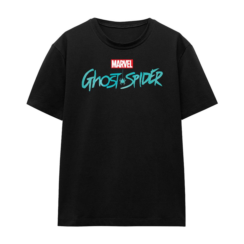 Spider-Man Unisex Adult Ghost-Spider Logo T-Shirt
