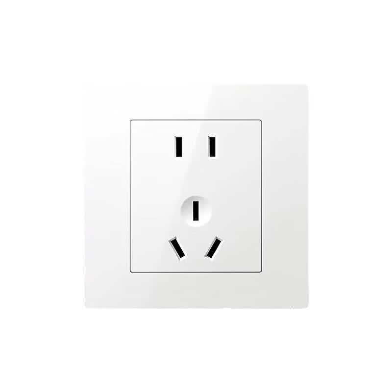 Bangwo Type 86 Concealed White 5-Hole Wall Socket Panel