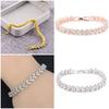 Fashionable Ol Style Women's Heart Shaped Bracelet With Stunning Zircon Stones