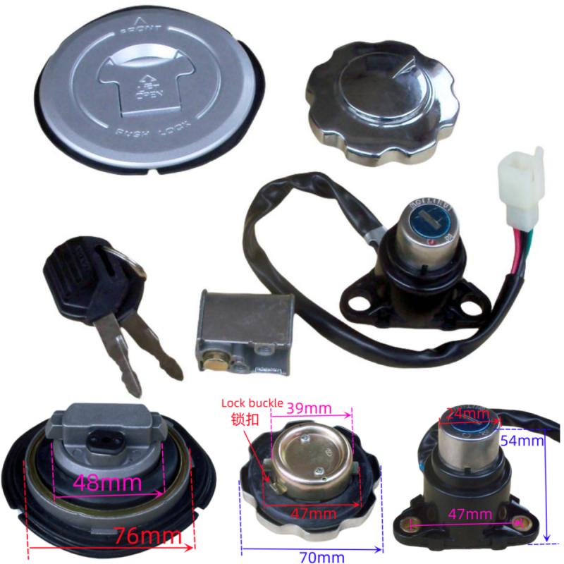 CG125 New Lock Set, Electric Lock, Front Lock, Power Switch, Key, Ignition Switch