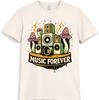 Musik T-Shirt DJ Lautsprecher Forever Grafik Rave Festival Tee