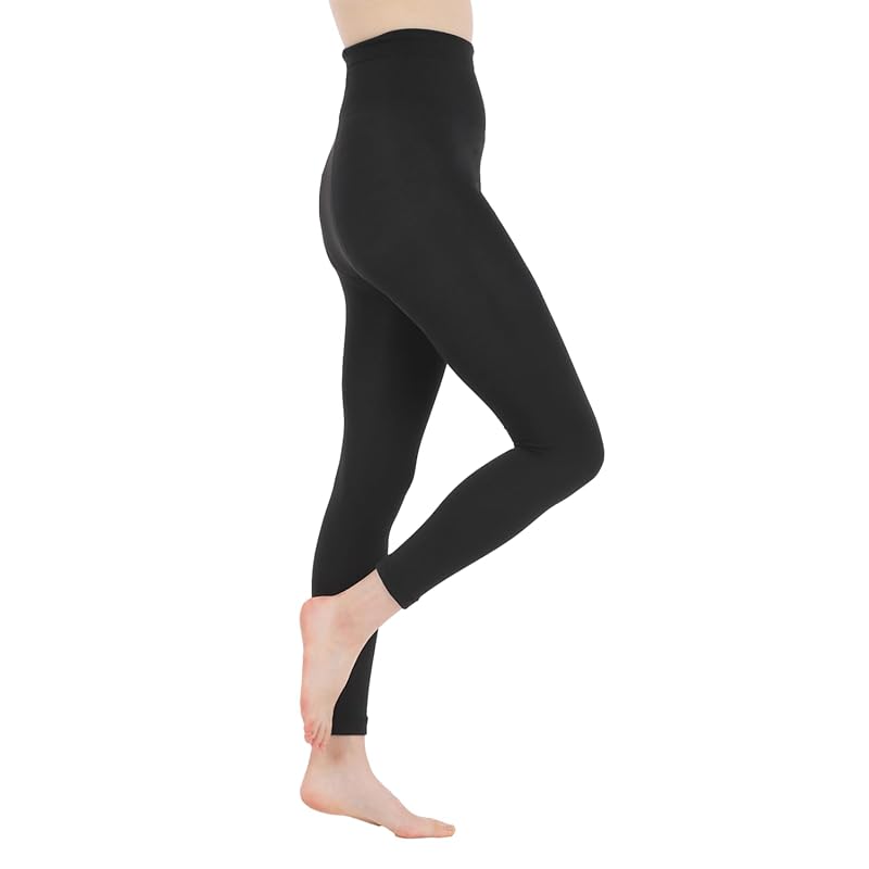 

[One Die Bell] leggings spats 160 denier [Fleece lining Cold protection stretch] Was it warm ladies (M-L, 10-minute length high waist)