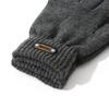 Men's Warm Wool Touch Screen Gloves – Double-layer Fleece-lined, Thickened, Cold-proof, Outdoor Cycling, Korean Style Knitted for Autumn/Winter