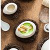 Bird Eggshell Serving Bowl Glossy Ceramic Decoration Bowl for Salad Fruit Display and Home Table Styling Use