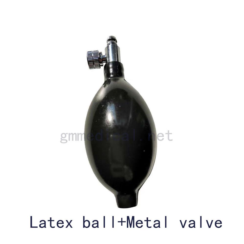 Manual Sphygmomanometer Latex/Pvc ball air inflatable bulb with metal valve use for blood pressure cuff. 5 pcs