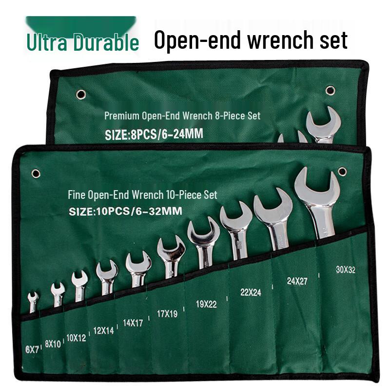 Bingyu 10-Piece Mirror Finish Dual-Purpose Wrench Set
