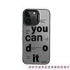 Letter English Applicable Apple 16Pro Mobile Phone Case iPhone15 Color Silver 1413 Laser 12promax11xsm