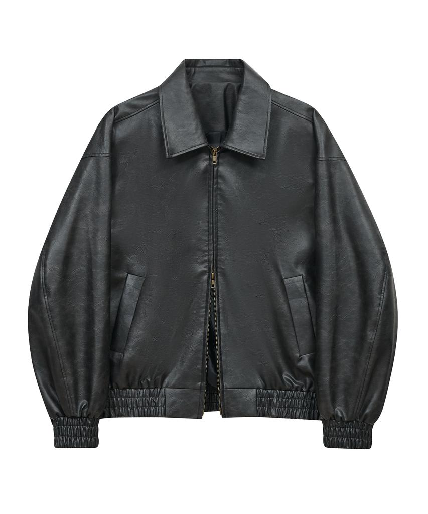 Standarderror 87-Stan009 [Vernieuwing] Standaard Blouson Leren Jas 5 Kleuren