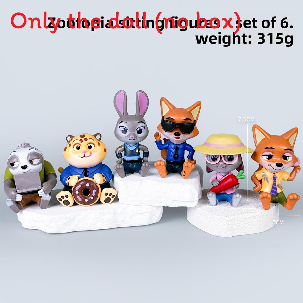 Zootopia Pvc Collectible Figures With Articulated Joints For Toy Enthusiasts CrazyAnimalCityPack