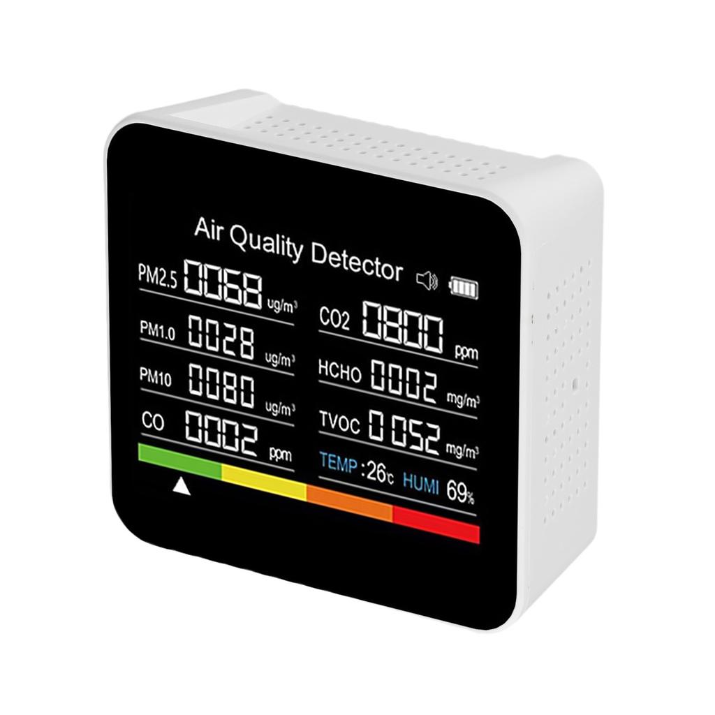 For Greenhouse Monitoring Pollutant Detector Air Quality Tester Humidity Monitor Portable Design Real-Time Air Quality