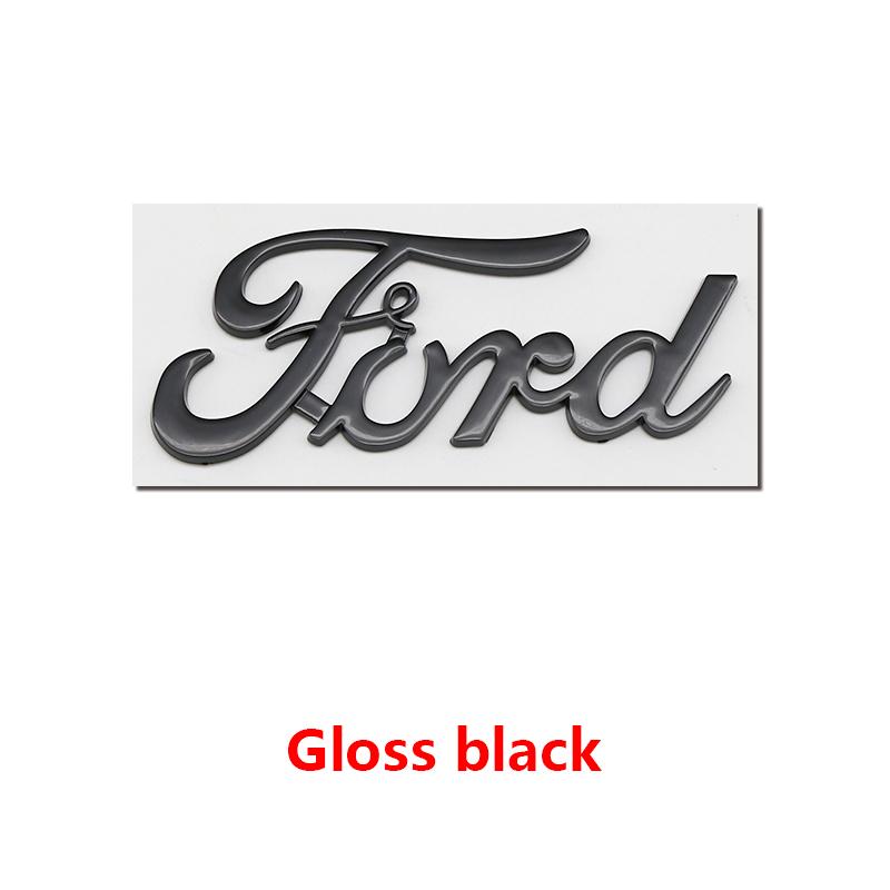 BAZG2 ABS Ford Lettering Badge Stickers Car Rear Trunk Body Emblem Auto Accessories For Ford Focus Fusion Logo ST Line MK2 MK3 MK4