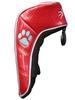 Golf Head Cover with Smile Agent Paw Embroidery for Driver, Fairway, and Utility Cute Water Repellent Synthetic Leather Enamel (Red, For Fairway and