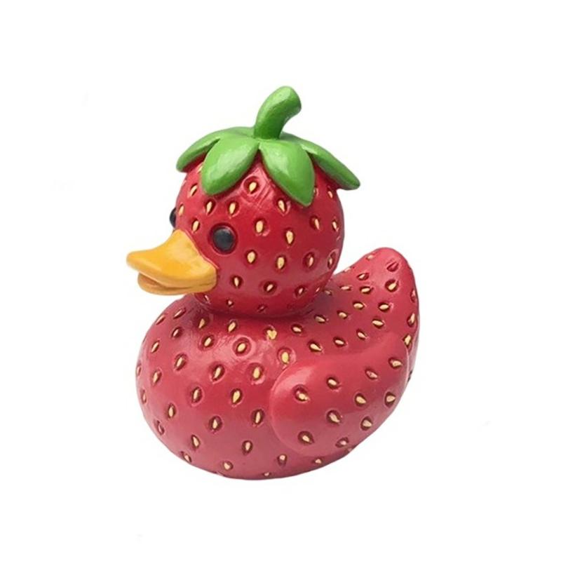 

Фигурки уток на фруктовую тематику Статуэтка утки на фруктовую тематику Декор Подарки Фигурка утки из смолы Идеально подходит для декора дома и офиса Идеально