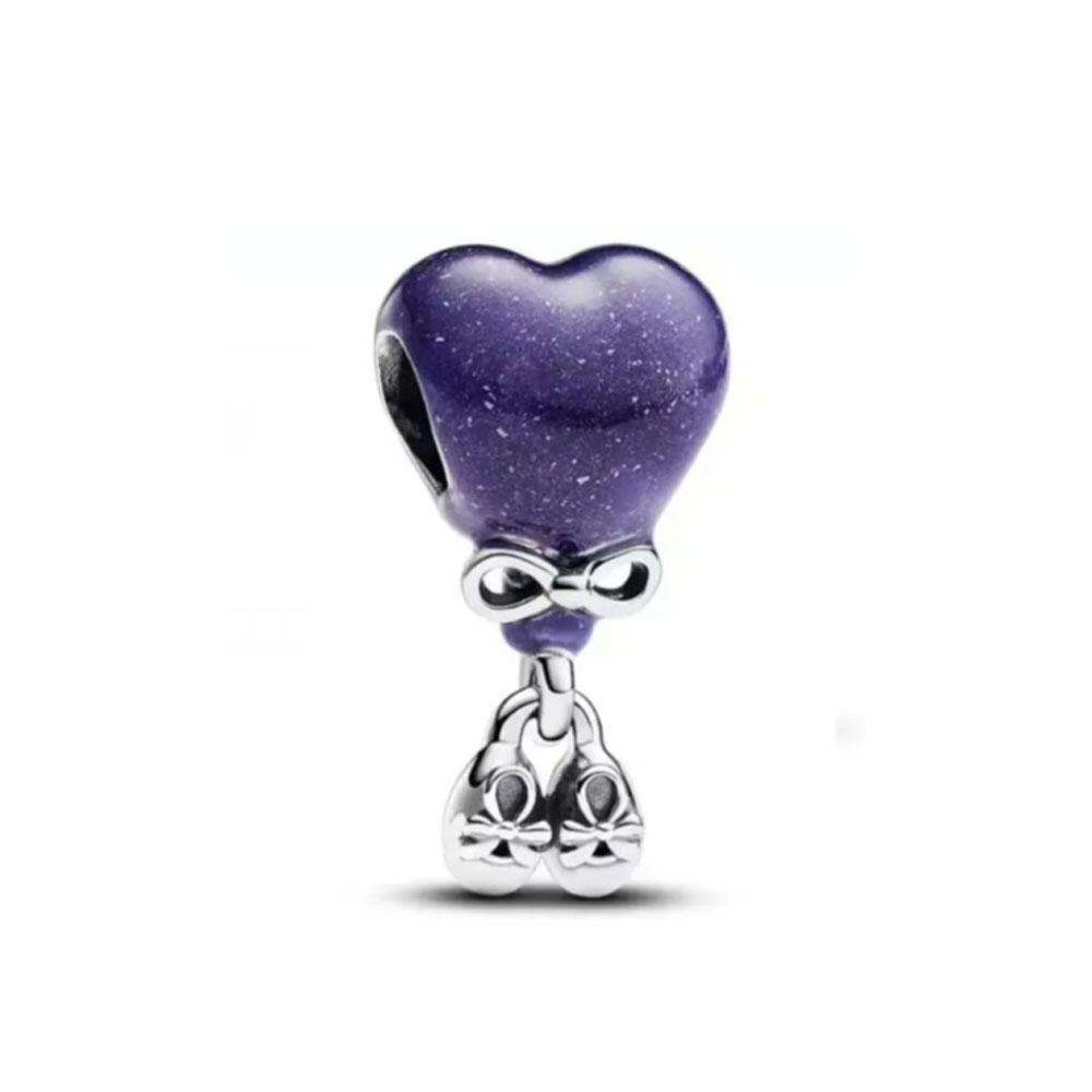 Popular Hot Plated Copper Metal Color Change Love Balloon Pendant Bead Component Charm Bead Component Bead Component Compatible With Authentic
