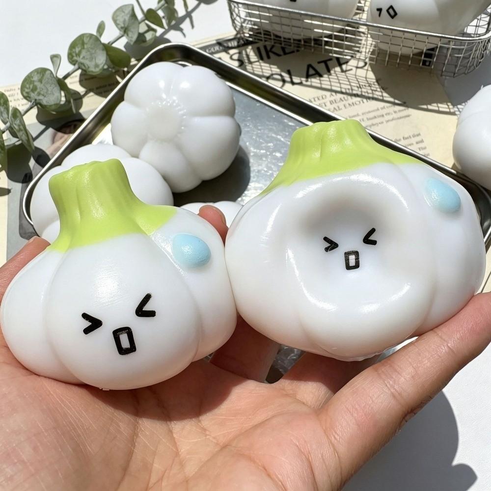 Crunchy Garlic Squeeze Toy Building Blocks Realistic Food Pinch Handmade Ball Children's Gifts