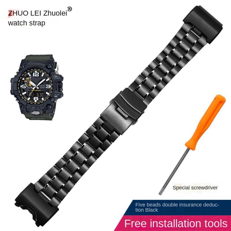 

Для Casio G-SHOCK GWG-1000-1A/A3/1A1 GB/GG Чорний Нержавіюча сталь Ремінець для годинника Чоловічий Спортивний Водонепроникний Ремінець на зап ястя Браслет Аксесуари 24mm