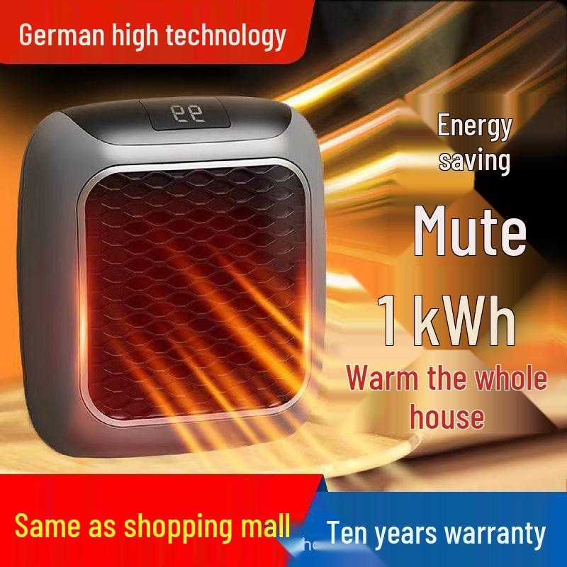 Compact Wall-Mounted Ceramic Electric Heater for Dorms & Homes