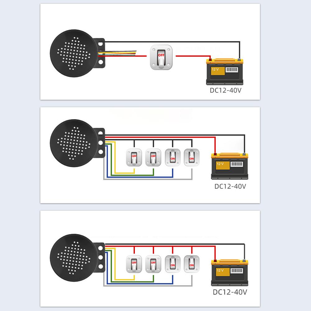 12-24V Car Start Voice Custom 4-channel Trigger Voice Speaker Prompter AC/DC adapter Sound Alarm Reverse Siren Buzzer Alarm Horn