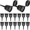 Yardwe 50pcs Bonsai Fertilizer Baskets, Fertilizer Mesh Baskets Garden Nursery Pots with Lid Planting Nutrition Cups for Succulent, Orchid, Bonsai