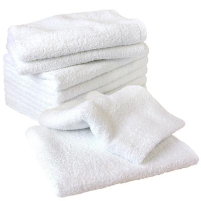 Set of 10 Face 34 X 90 White from 11 Osaka Senshu 260 Instant Suitable for Indoor Solid Made In Japan Japanese-made Towels, Cm, (choose Colors),