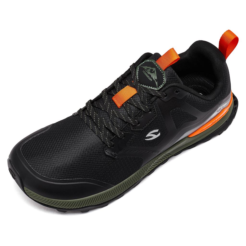 Unisex Hiking Shoes Women Men Trail Running Outdoor Sneakers Artificial Leather Non Slip Lace-Up Walking Shoes