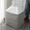 Extra Large Cotton Linen Home Debris Storage Bag Fresh Printed Pattern Clothes Dustproof Organizer Dormitory Quilt Finishing Bag