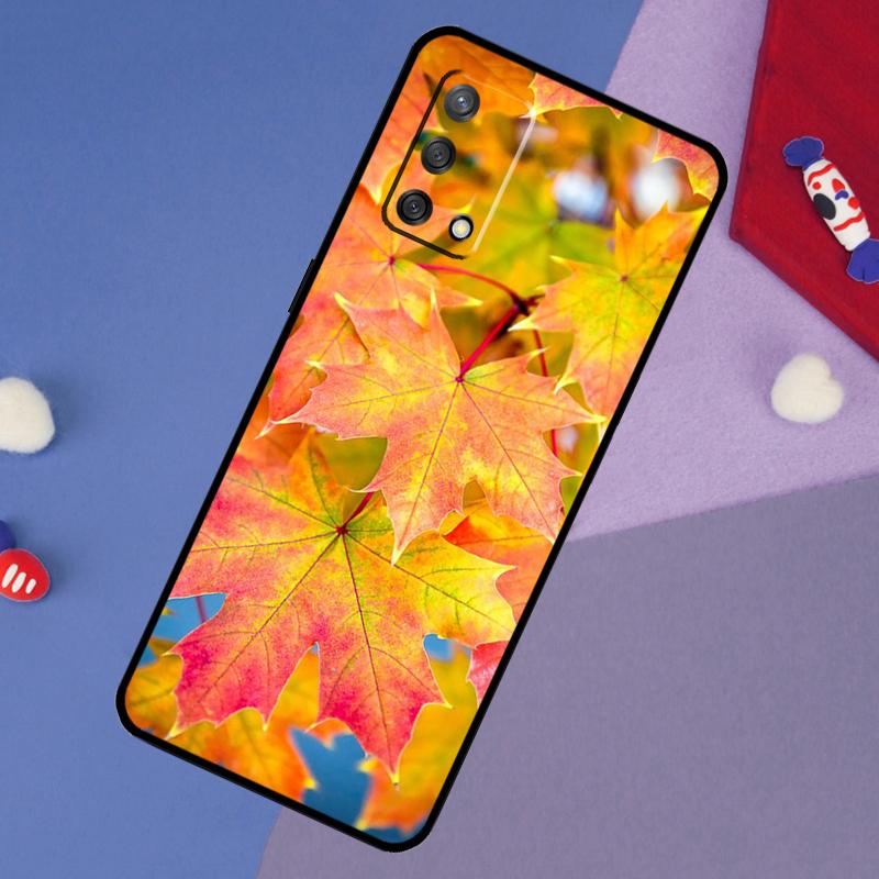 

Colorful Leaves Case For Oppo A17 A60 A40 A80 A16 A76 A96 A98 A58 A78 A18 A38 A57 A74 A54 A94 A15 A5 A6 Pro OPPO A15