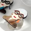 New Acrylic Glasses Lady Brooches for Women Resin Vintage Elegant Granny Figure Badge Lapel Pins Clothing Bag Accessories Gift