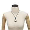 Used 9212 Odyssey Pendant Top 7984 Logo Silver Choker Excellent Condition Exotic Lizard Blue Unisex from Japan AUTHENTIC