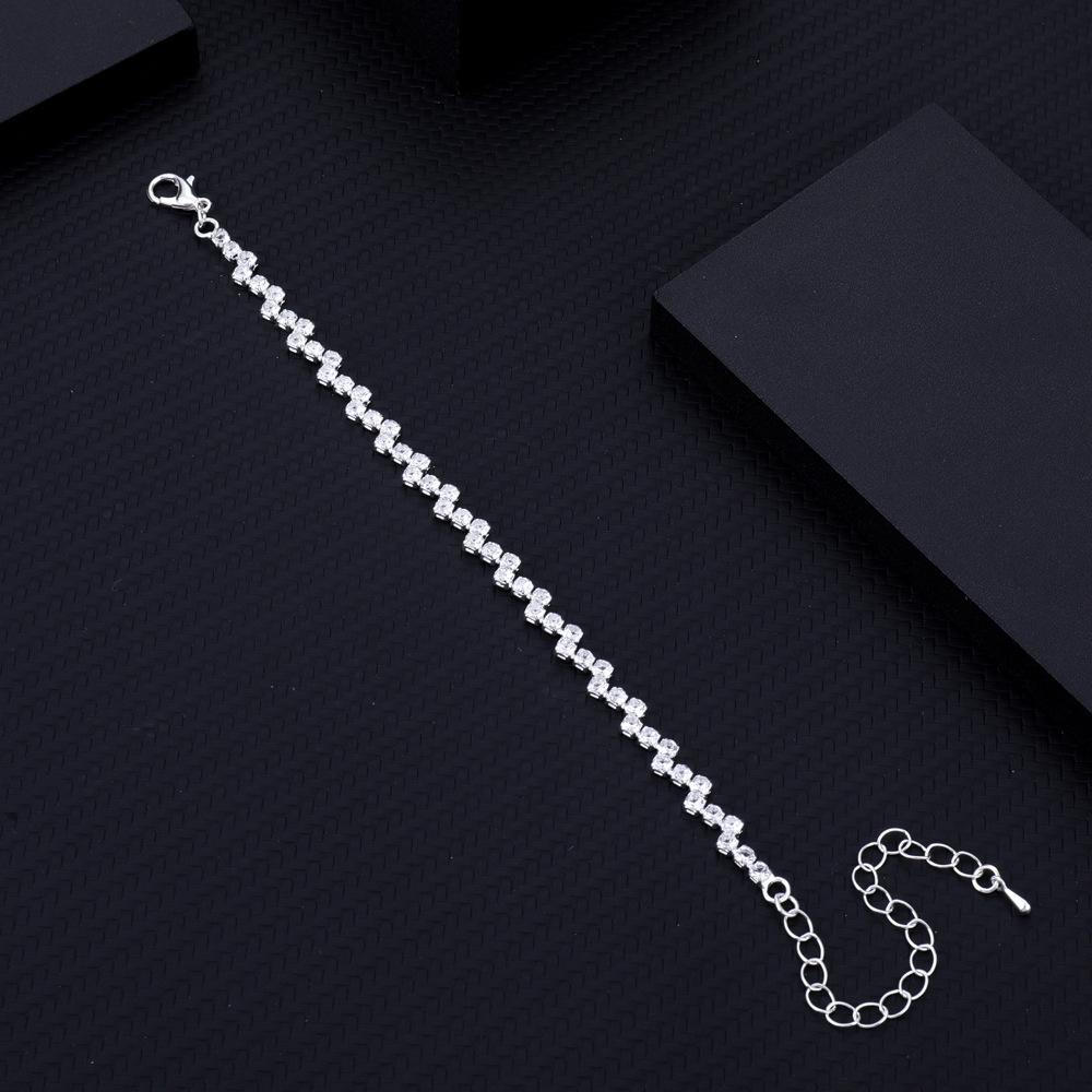 

Роскошный браслет с римским хрусталем и бриллиантами серебряный